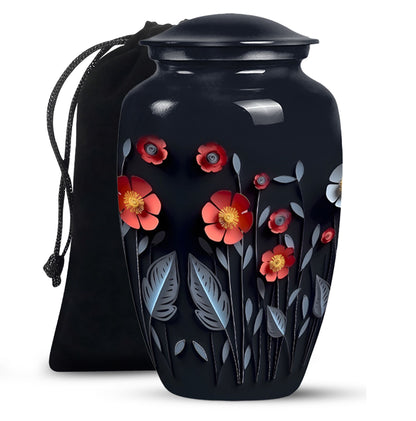 Origami Paper Flower Theme - Artistic Memorial Urn For Human Ashes