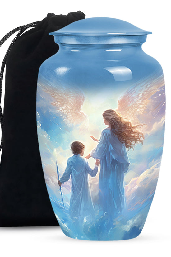 Angel Heaven Memorial Urn - Guardian Angel Cremation Urn For Adult Ashes