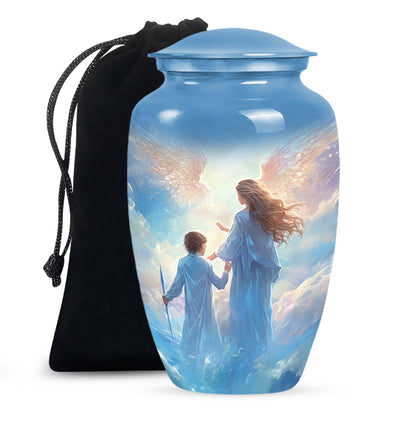 Angel Heaven Memorial Urn - Guardian Angel Cremation Urn For Adult Ashes