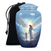 Divine Angel Light Memorial Urn - Spiritual Cremation Urn For Loved Ones