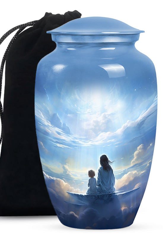Heaven Cloud Memorial Urn - Peaceful Angel Cremation Urn For Male & Female