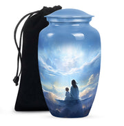 Heaven Cloud Memorial Urn - Peaceful Angel Cremation Urn For Male & Female