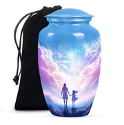 Peaceful Sky Memorial Urn - Heavenly Angel Cremation Urn For Loved Ones