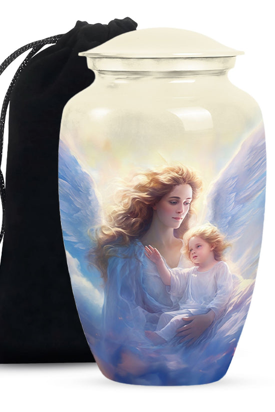 Guardian Angel Memorial Urn - Spiritual Cremation Urn For Human Ashes