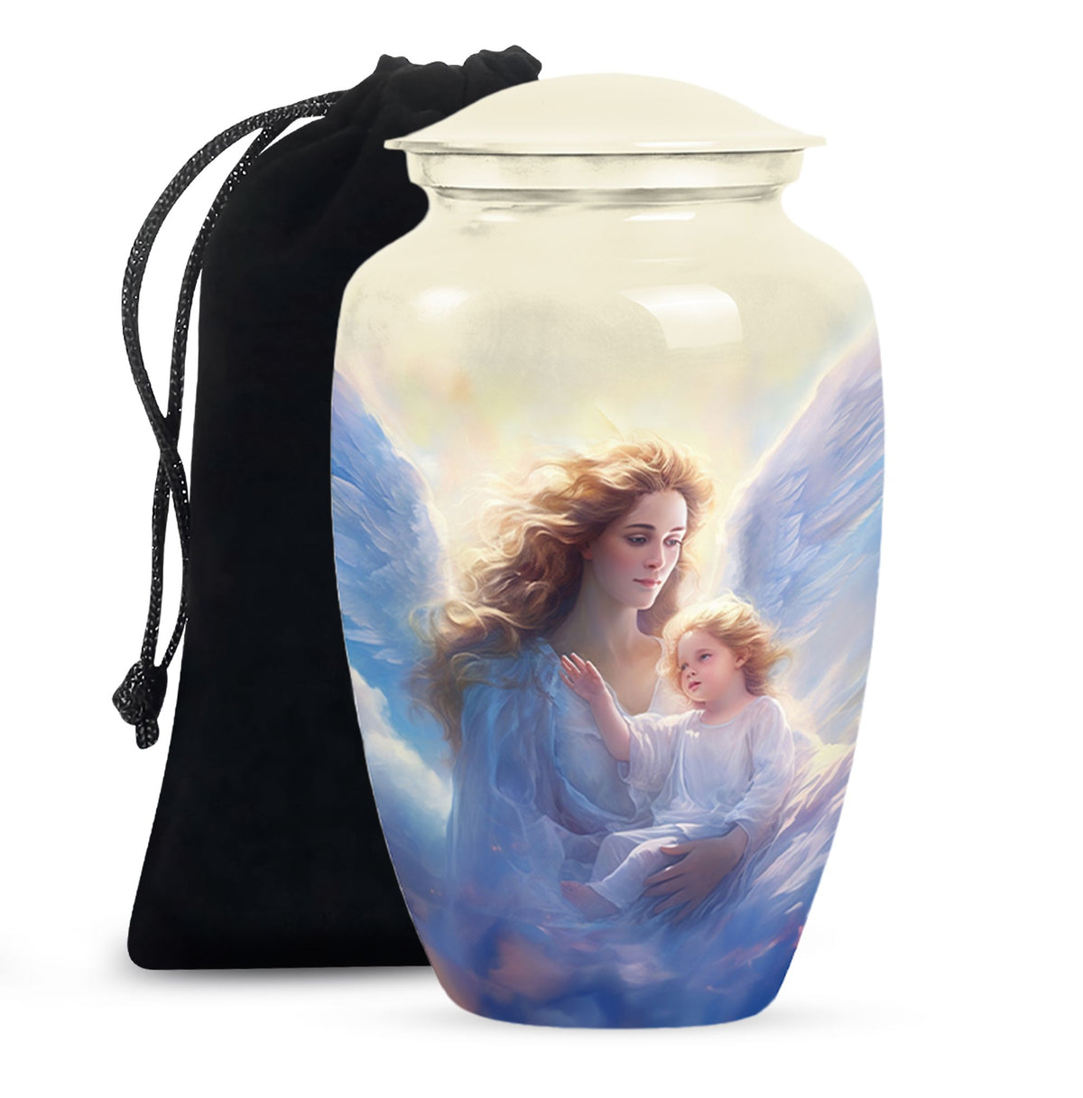 Guardian Angel Memorial Urn - Spiritual Cremation Urn For Human Ashes