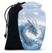 BlueImperial Dragon Memorial Urn For Human Ashes - Decorative Funeral Urn