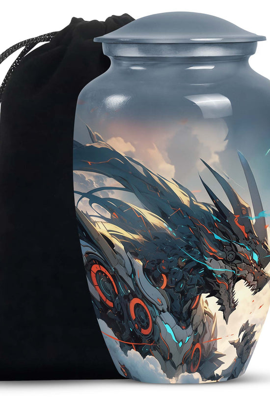 Dragon Warrior Memorial Urn For Adults - Premium Funeral Urn For Adult Ashes