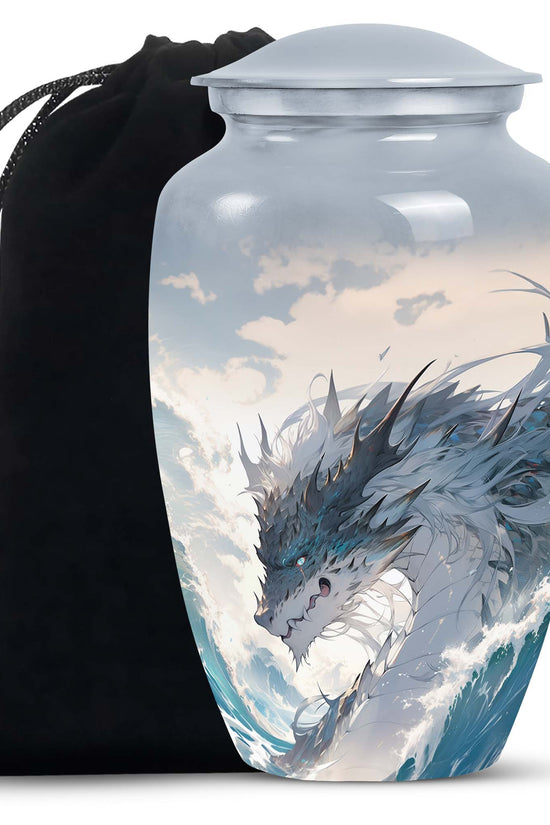 Dragon Mountain Fantasy Cremation Urn - Burial Urn For Adult Ashes