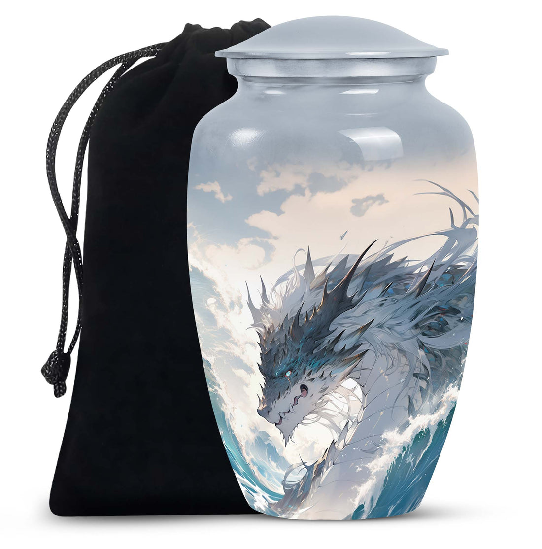 Dragon Mountain Fantasy Cremation Urn - Burial Urn For Adult Ashes
