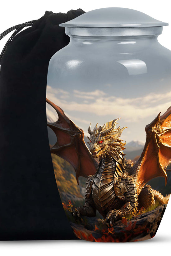 Dragon Heaven Memorial Urn For Adults - Elegant Cremation Urn For Adults