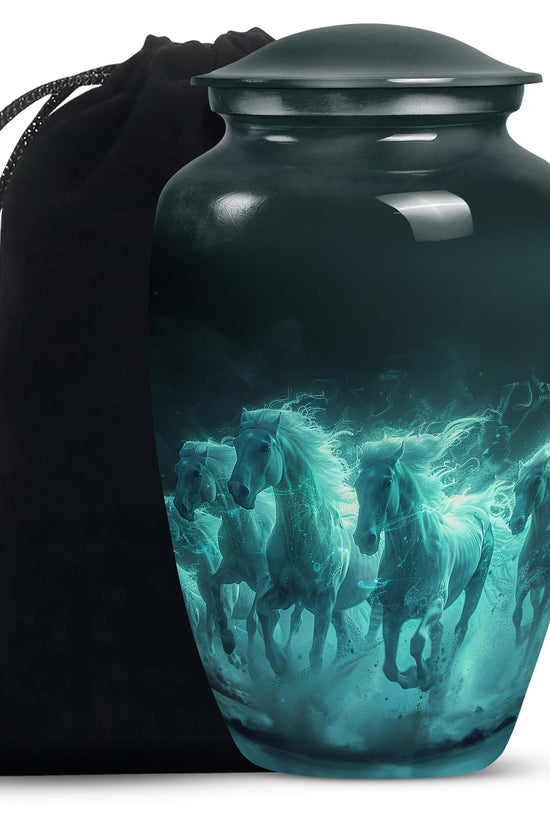 Horse Cremation Urns For Ashes - Memorial Urn For Adult Ashes