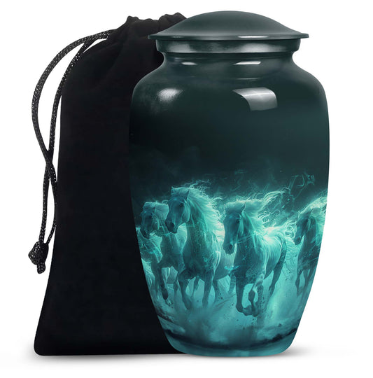 Horse Cremation Urns For Ashes - Memorial Urn For Adult Ashes