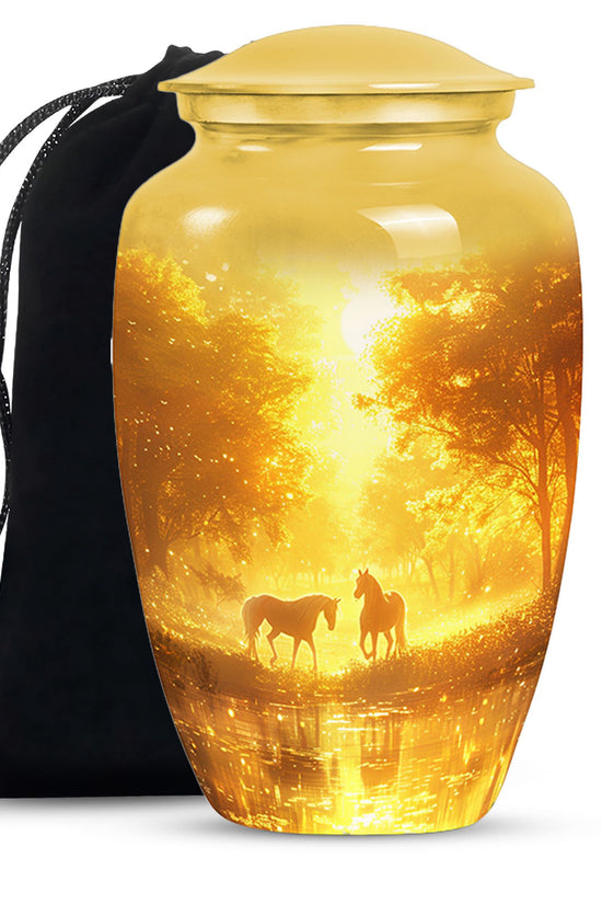Horse Funeral Urn For Ashes - Divine Memorial Urn For Human Ashes
