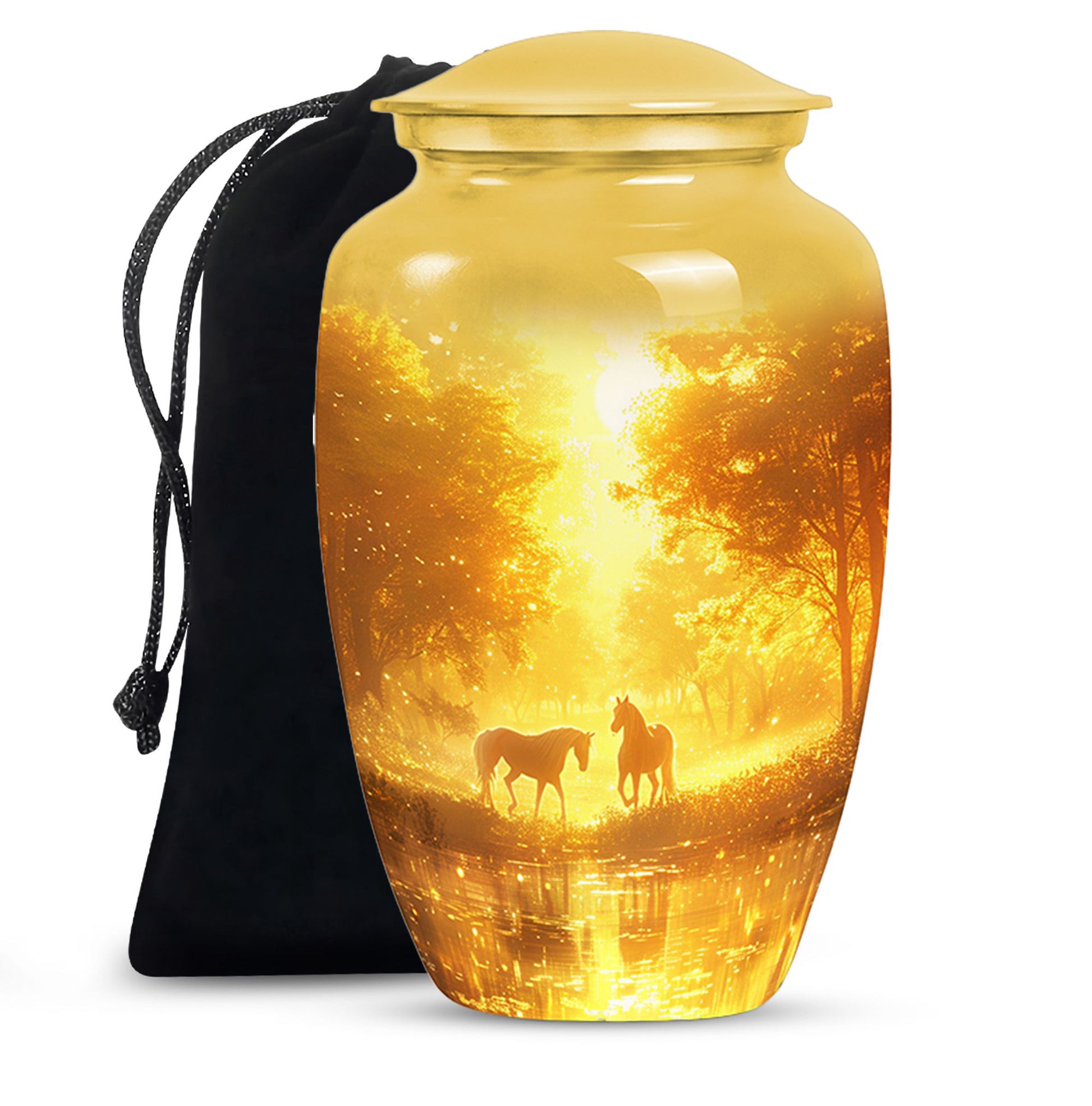 Horse Funeral Urn For Ashes - Divine Memorial Urn For Human Ashes