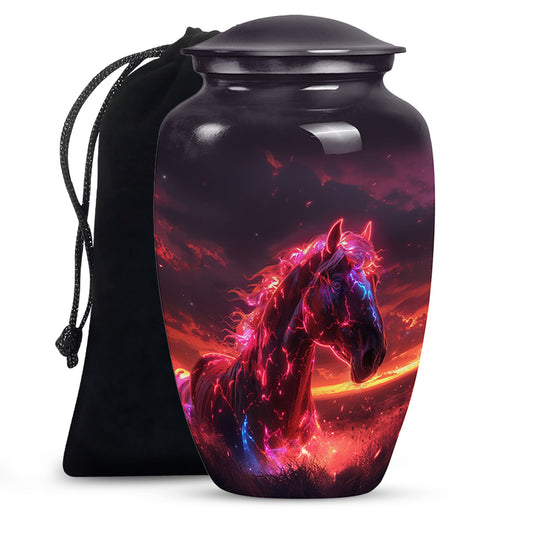 Horse Funeral Urn - Large Cremation Urn For Adult Ashes