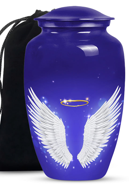 Angel Wings Cremation Urn - Spiritual Memorial Urn For Ashes