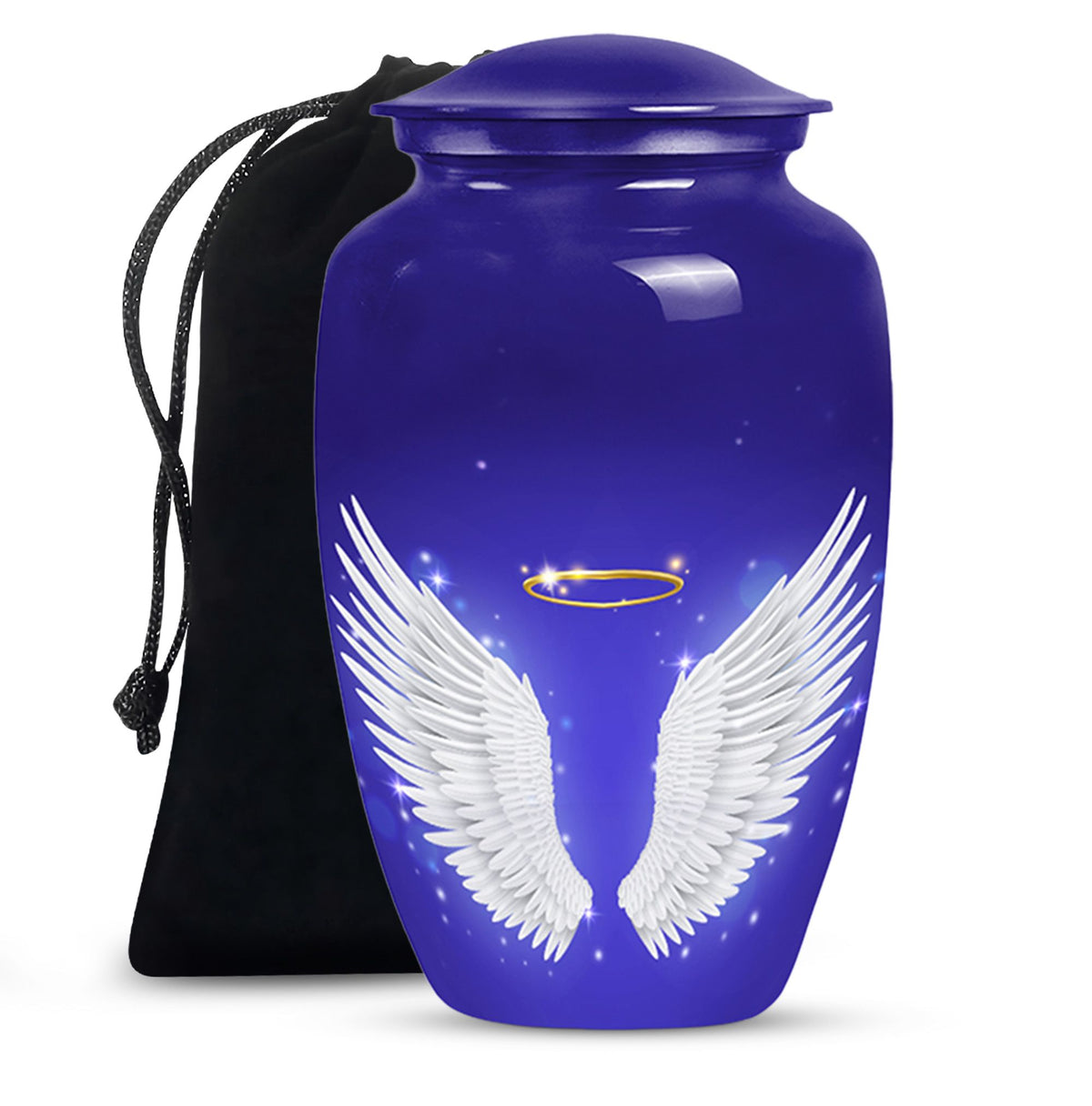 Angel Wings Cremation Urn - Spiritual Memorial Urn For Ashes