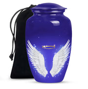Angel Wings Cremation Urn - Spiritual Memorial Urn For Ashes