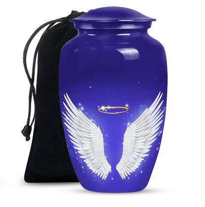 Angel Wings Cremation Urn - Spiritual Memorial Urn For Ashes