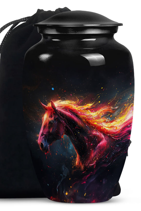 Horse Tribute Memorial Urn - Nature Tribute Funeral Urn For Ashes