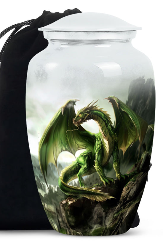 Golden Dragon Cremation Urn - Premium Memorial Urn For Adult Ashes