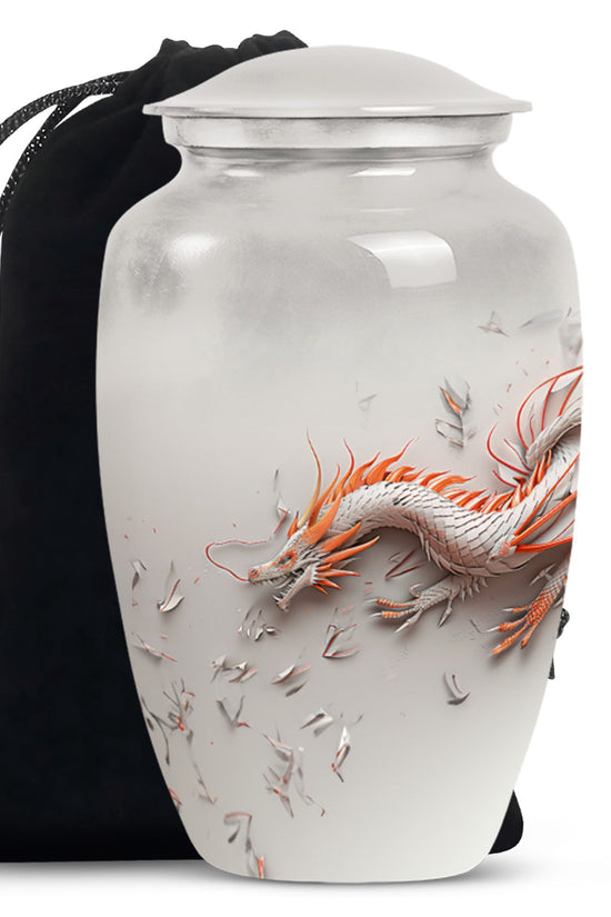 Dragon Cosmic Memorial Urn For Ashes - Galaxy Theme Burial Urn