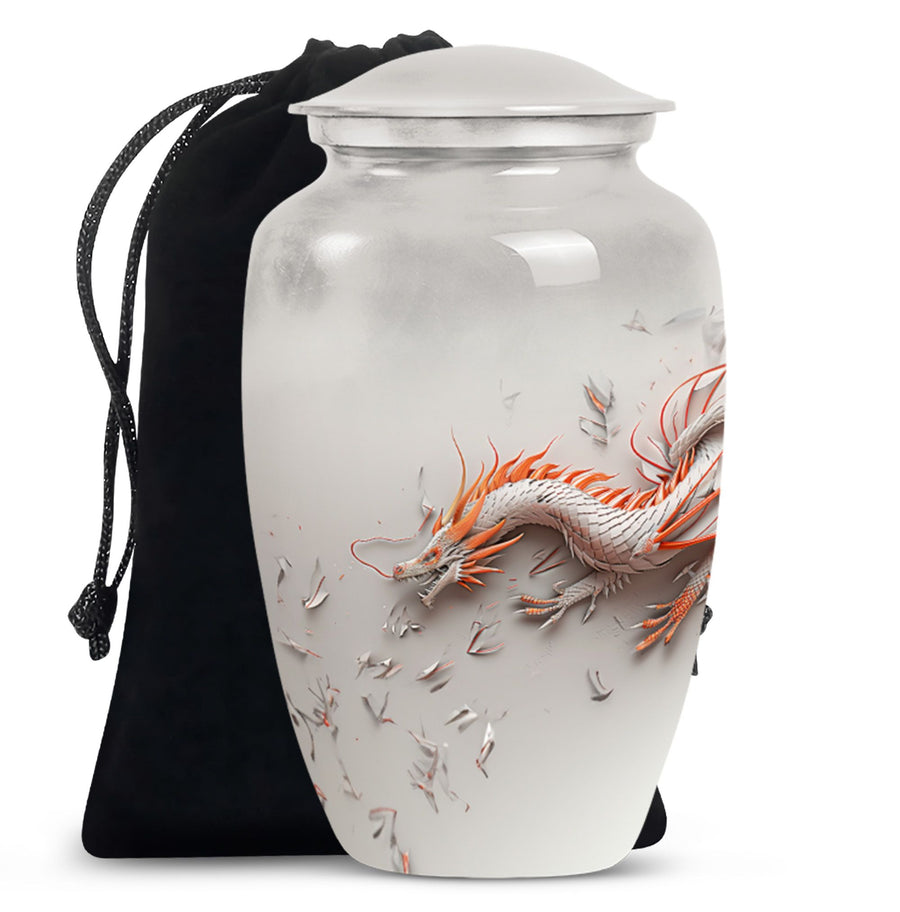 Dragon Cosmic Memorial Urn For Ashes - Galaxy Theme Burial Urn