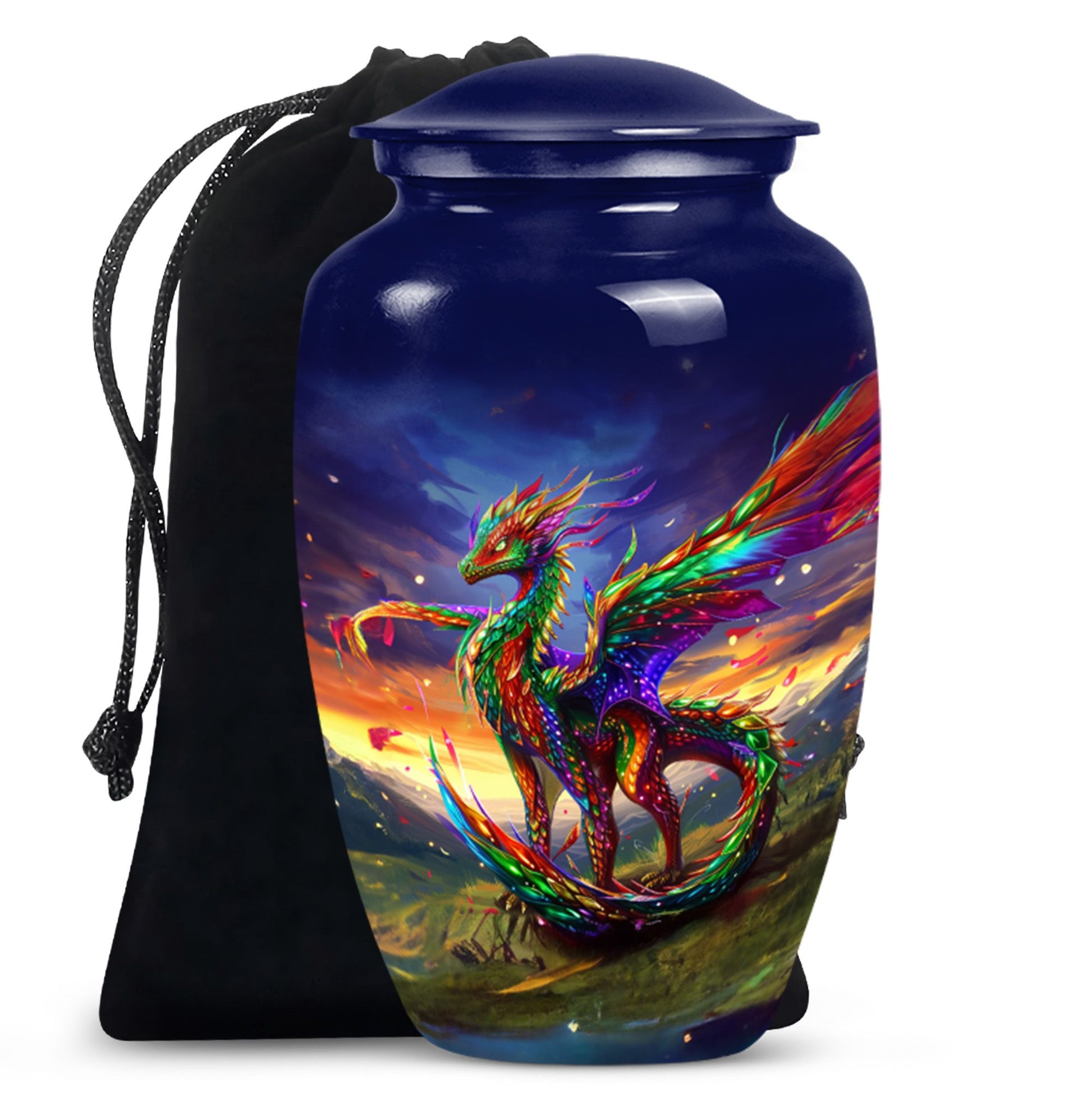 Dragon Universe Cremation Urn For Human Ashes - Celestial Memorial Urn