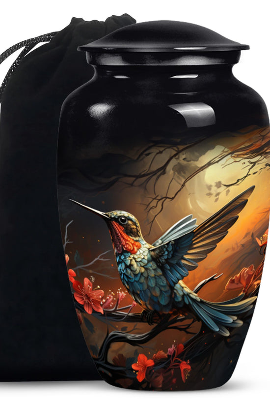 Nature Hummingbird Urn - Premium Memorial Urn For Human Ashes