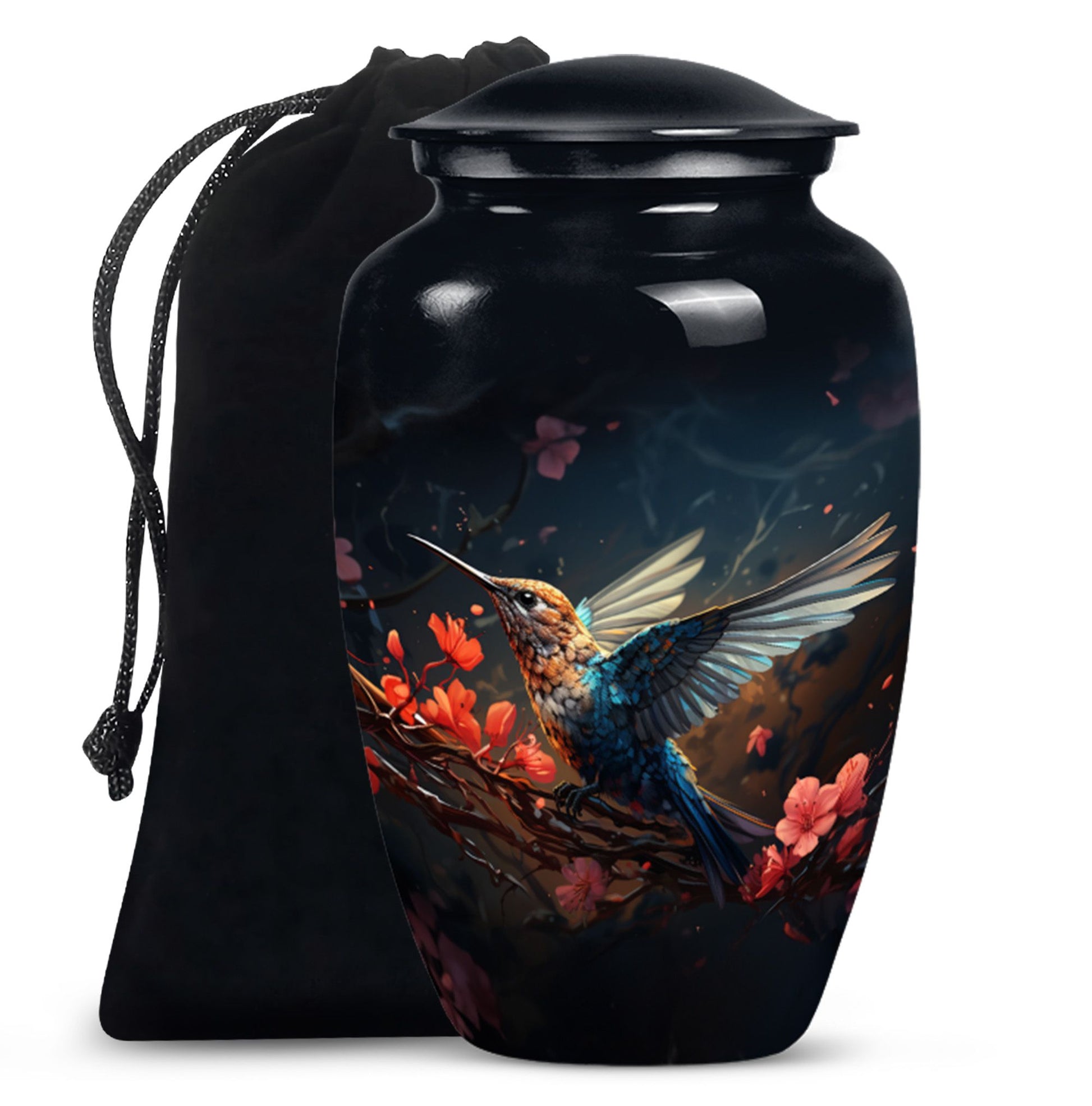 Mystic Hummingbird Cremation Urn - Scenic Ashes Urn For Human Ashes