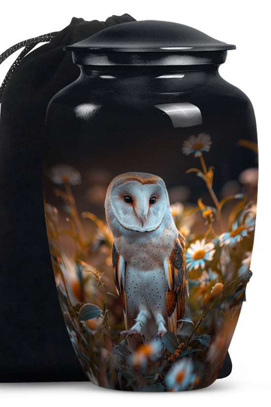Decorative Barn Owl Urn – Peaceful Burial Urn For Men & Women