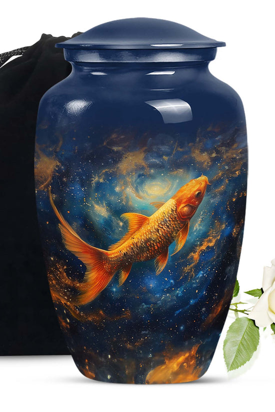 Fish Memorial Urn - Large Funeral Urn For Human Ashes