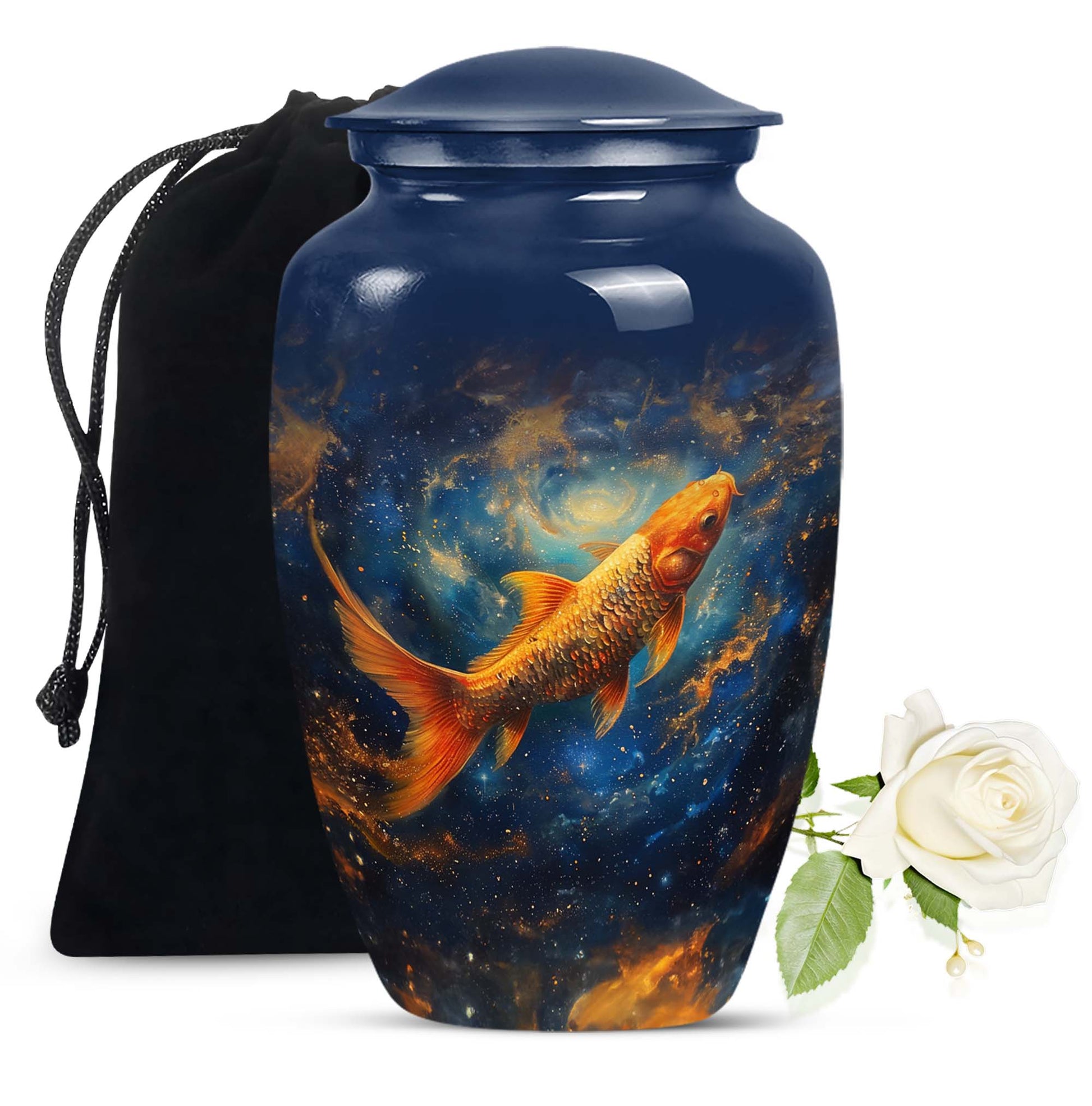 Fish Memorial Urn - Large Funeral Urn For Human Ashes