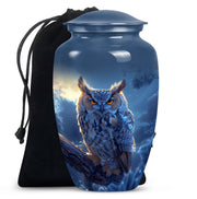 Owl Theme Cremation Urn – Luxury Memorial Urn For Burial