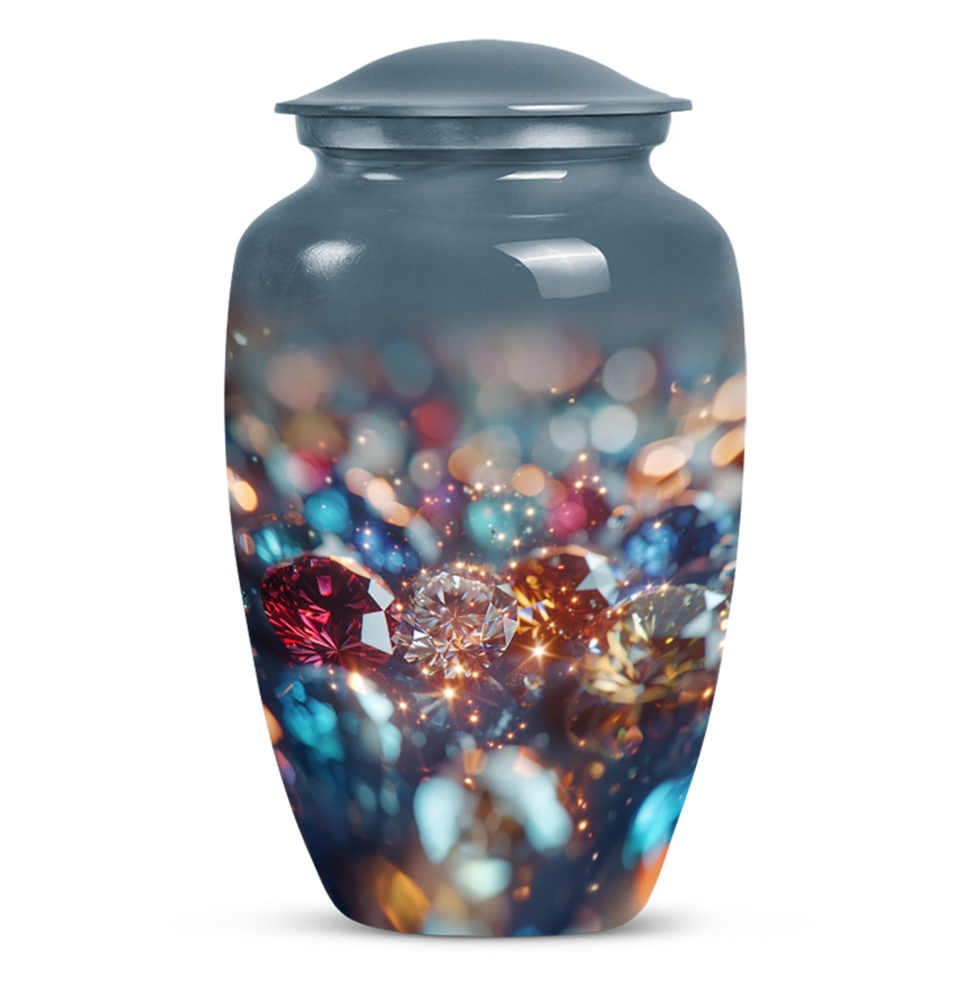 Diamond Funeral Urn – Decorative Cremation Urn for Loved Ones