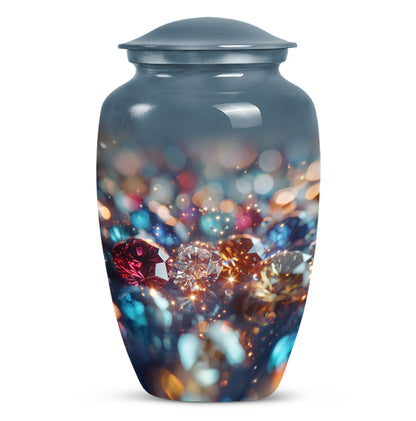 Diamond Funeral Urn – Decorative Cremation Urn for Loved Ones