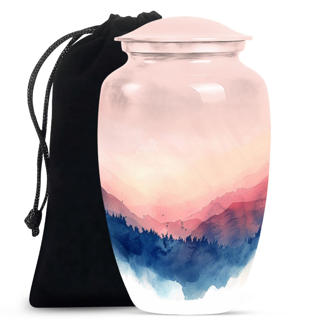 Artistic Mountain Cremation Urn - Nature Memorial Urn For Loved Ones