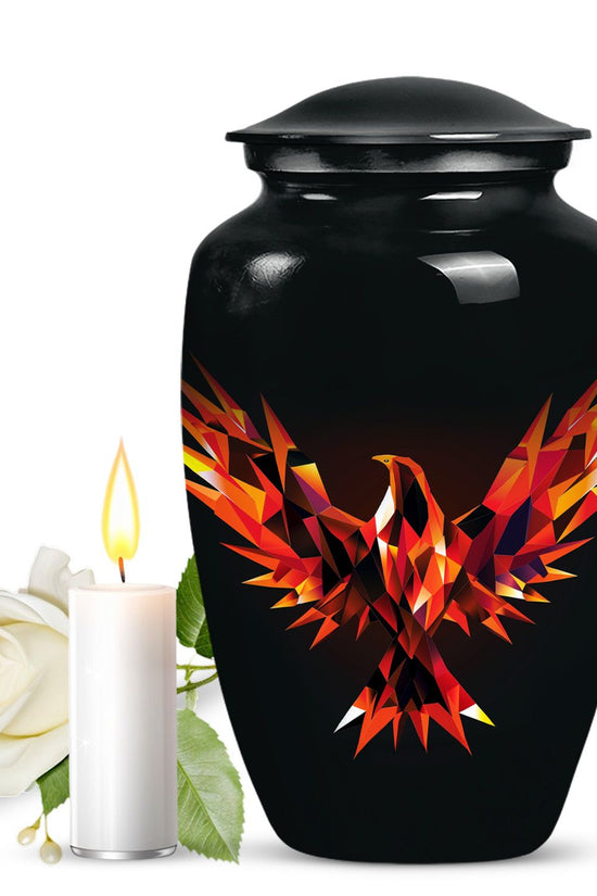 Phoenix Memorial Urn - Large Fantasy Memorial Urn For Ashes