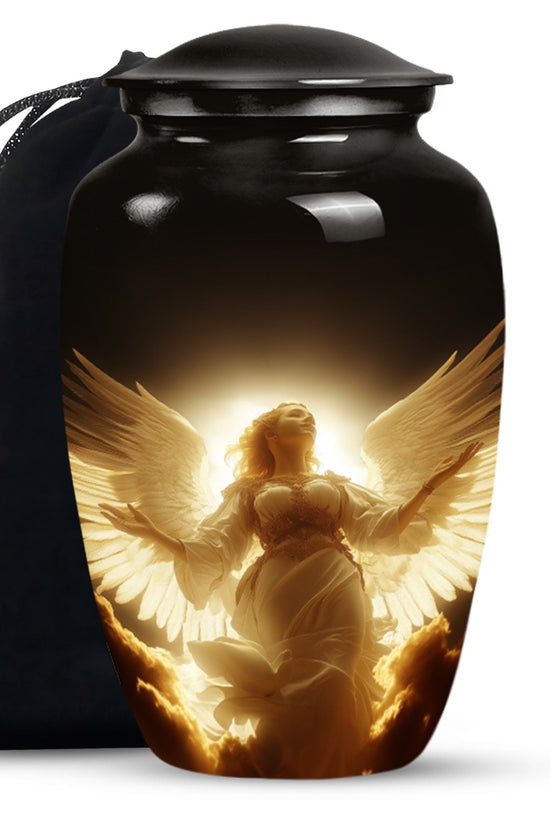 Divine Light Cremation Urn - Beautiful Angel Funeral Urn For Loved Ones