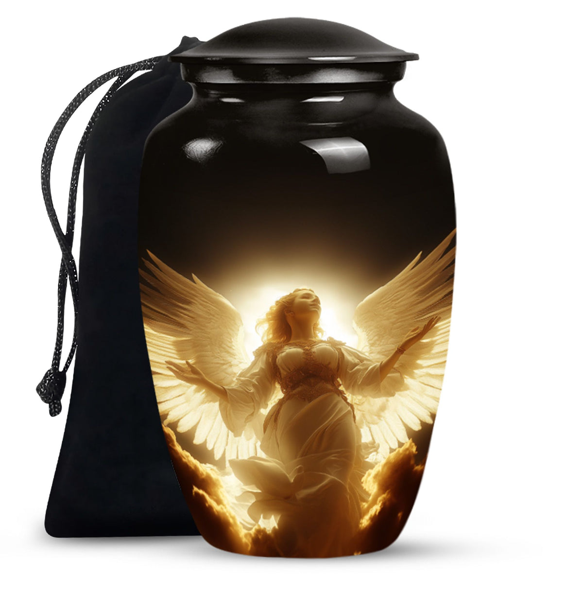 Divine Light Cremation Urn - Beautiful Angel Funeral Urn For Loved Ones