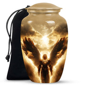 Golden Heaven Angel Cremation Urn - Divine Angel Cremation Urn For Adult Ashes