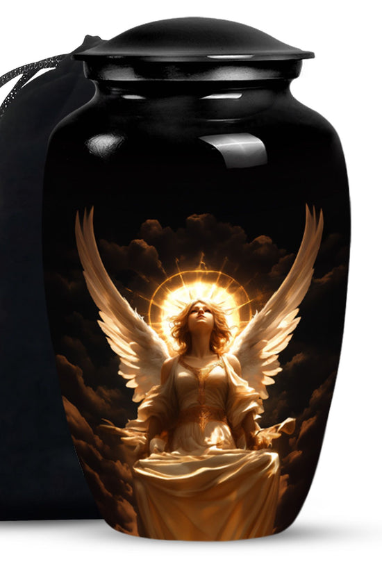 Divine Angle Funeral Urn - Peaceful Memorial Urn For Human Ashes