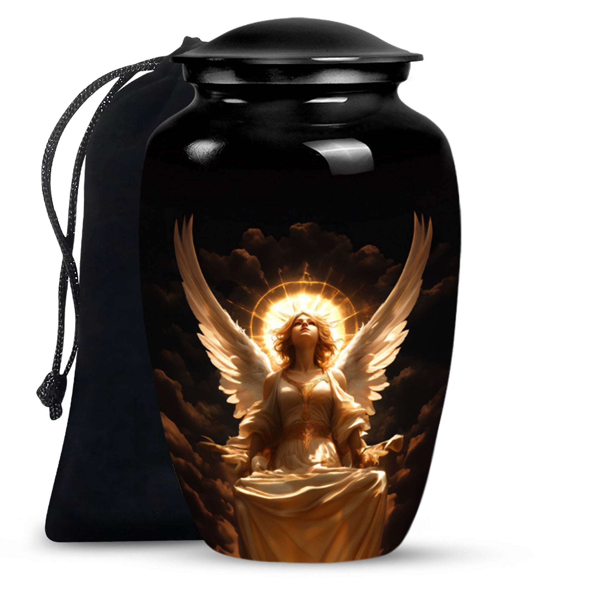 Divine Angle Funeral Urn - Peaceful Memorial Urn For Human Ashes