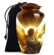 Angel Soul Memorial Urn - Peaceful Tribute of Light & Love Funeral Urn For Ashes