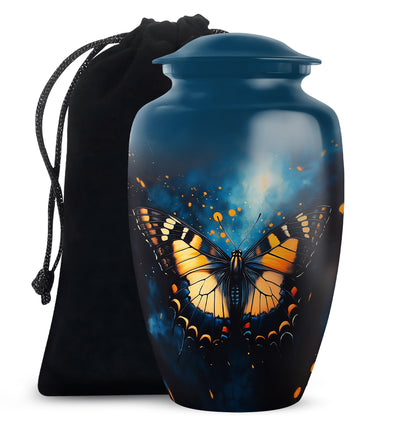 Monarch Butterfly Large Cremation Urn For Ashes For Adult Female