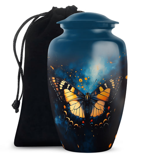 Monarch Butterfly Large Cremation Urn For Ashes For Adult Female