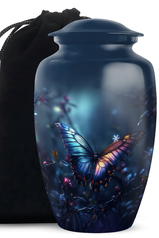 Magical Moonlit Butterfly Urn - Mesmerising Urns For Men & Women