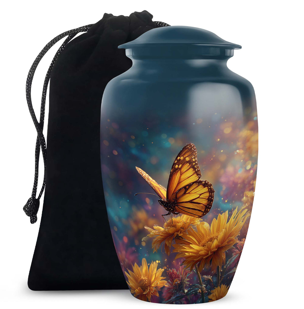 Beautiful Butterfly Cremation Urn - Decorative Urns For Mom Ashes