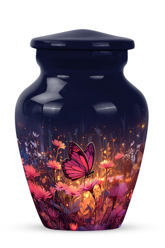 Personalized Blue Butterfly Cremation Urns for Ashes - Captivating 10-inch - Yatskia