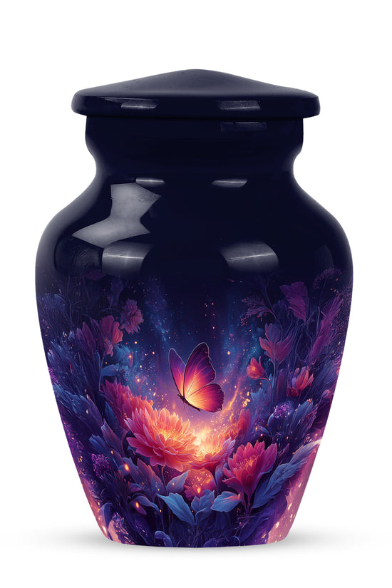 Personalized Blue Butterfly Cremation Urns for Ashes - Enchanting 10-inch - Yatskia